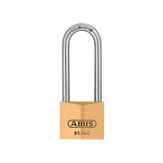 Abus Mechanical 85/40mm Brass Padlock 63mm Long Shackle Carded ABUS Mechanical - RockBottom Northampton 