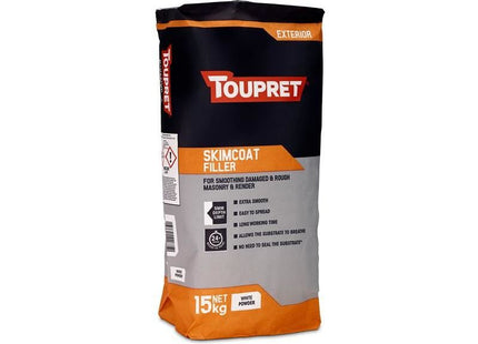 Toupret Exterior Skimcoat Filler 15kg Toupret - RockBottom Northampton