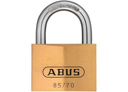 Abus Mechanical 85/70mm Brass Padlock Keyed Alike 121 ABUS Mechanical - RockBottom Northampton 