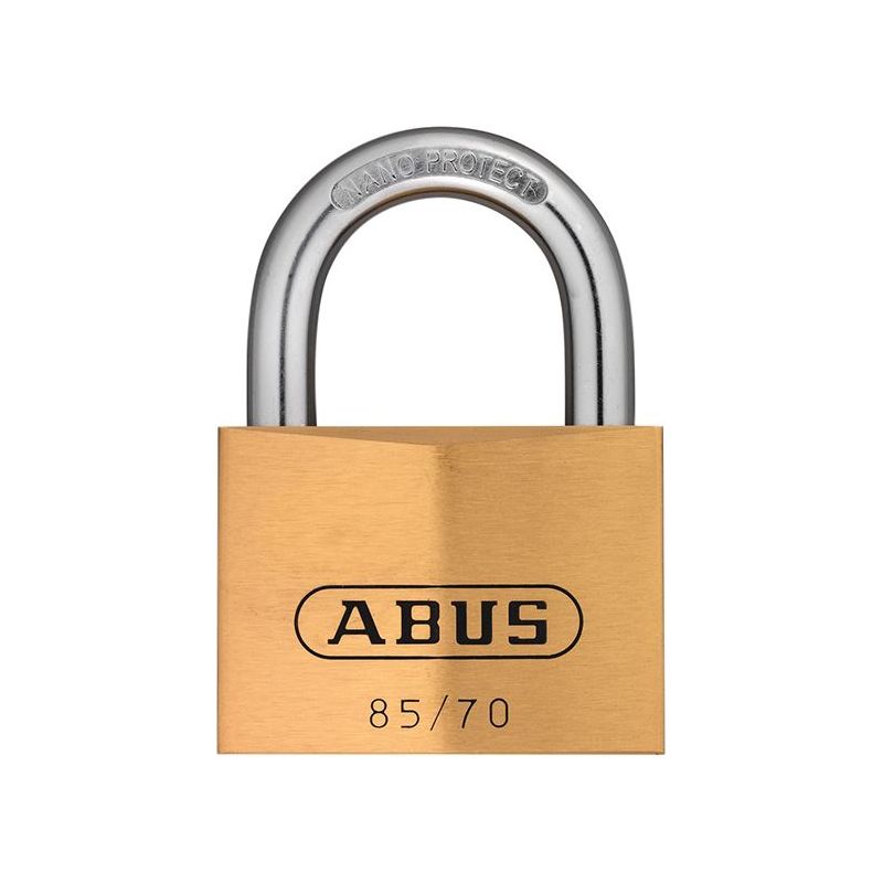 Abus Mechanical 85/70mm Brass Padlock Keyed Alike 121 ABUS Mechanical - RockBottom Northampton 
