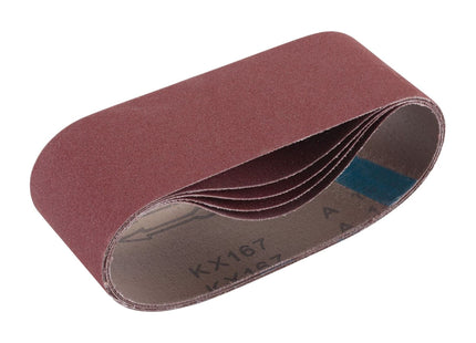 Draper Cloth Sanding Belt, 75 x 457mm, 180 Grit (Pack of 5) 09236 Draper - Town Tools 