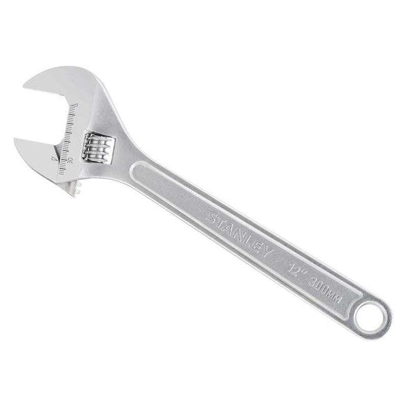 Stanley® Hand Tools Metal Adjustable Wrench 300mm (12in) STANLEY® Hand Tools - RockBottom Nothampton