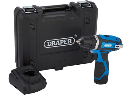 Draper 12V Drill Driver, 1 x 1.5Ah Battery, 1 x Fast Charger Draper - Town Tools