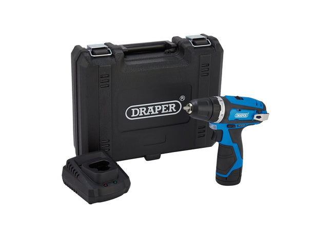 Draper 12V Drill Driver, 1 x 1.5Ah Battery, 1 x Fast Charger Draper - Town Tools