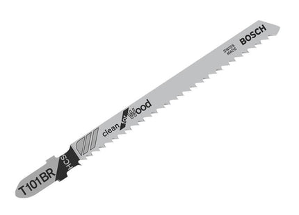 Bosch Powertool Accessories T 101 BR Clean for Wood Jigsaw Blades 100mm Pack of 5 Bosch Powertool Accessories - RockBottom Northampton