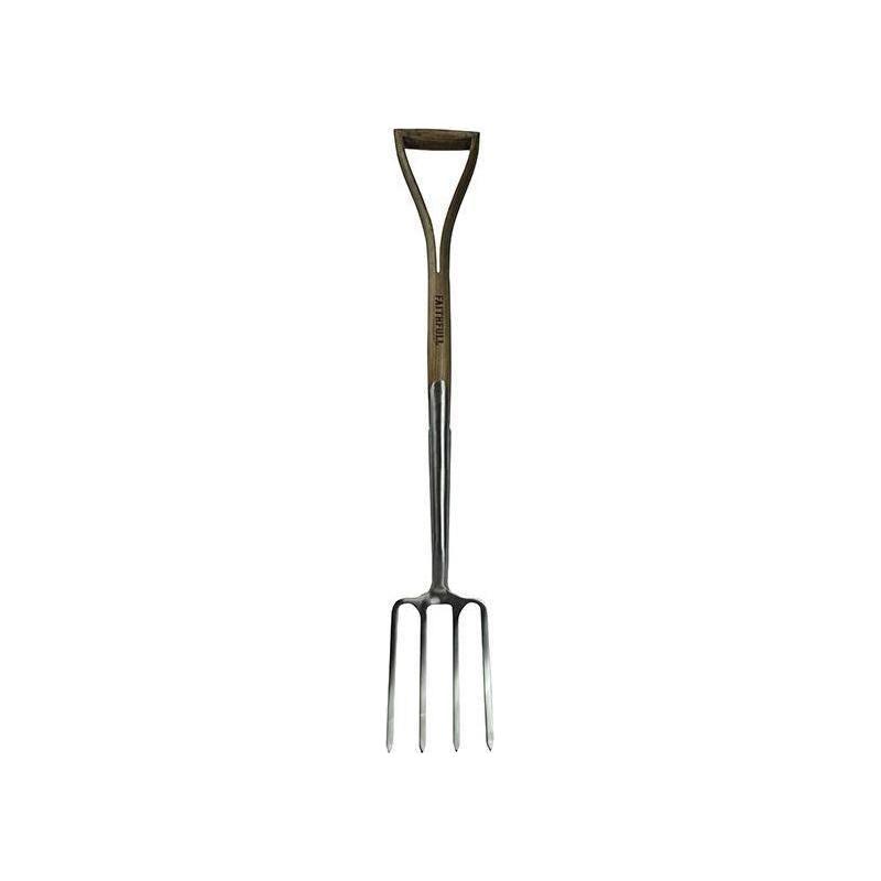 Faithfull Prestige Stainless Steel Digging Fork Ash Handle Faithfull - RockBottom Northampton