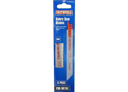 Faithfull S918E Sabre Saw Blade Metal 150mm 18 TPI (Pack of 5) Faithfull - RockBottom Northampton