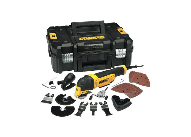 Dewalt Power Tools DWE315KT Multi-Tool Quick Change Kit & TSTAK 300W 110V DeWALT Power Tools - RockBottom Northampton