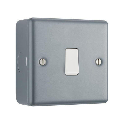 Masterplug Metal Clad 1-Gang 2-Way Light Switch Masterplug - RockBottom Northampton