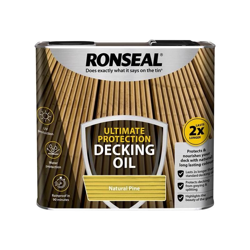 Ronseal Ultimate Protection Decking Oil Natural Pine 2.5 litre Ronseal - RockBottom Nothampton