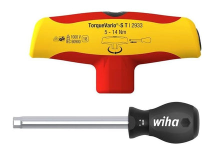 Wiha TorqueVario®-S T electric T-handle Screwdriver 5-14Nm Wiha - RockBottom Northampton