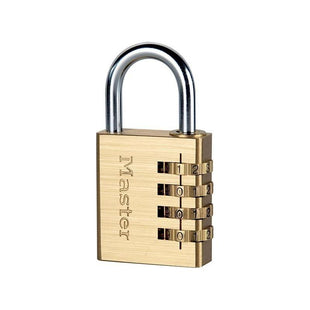 Master Lock Brass Finish 40mm 4-Digit Combination Padlock Master Lock - RockBottom Northampton