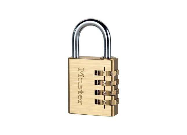 Master Lock Brass Finish 40mm 4-Digit Combination Padlock Master Lock - RockBottom Northampton