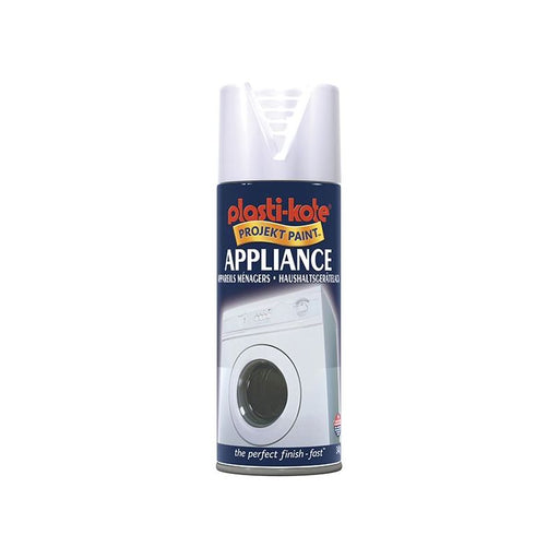 Plastikote Twist & Spray Appliance Enamel Gloss White 400ml PlastiKote - RockBottom Nothampton