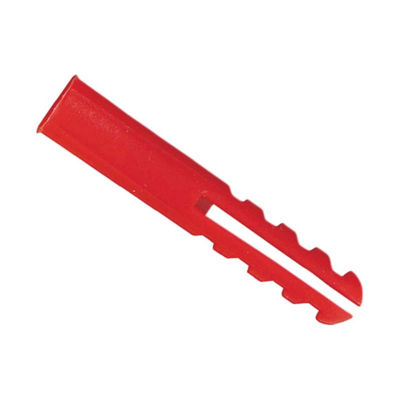 Rawlplug Red Plastic Plugs Screw Size No.6-12 (10 x Card 100) Rawlplug - RockBottom Nothampton