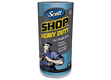 Kimberley Clarke SCOTT® Blue Heavy-Duty Shop Cloth Roll Kimberley Clarke - RockBottom Northampton