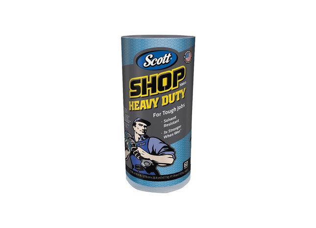 Kimberley Clarke SCOTT® Blue Heavy-Duty Shop Cloth Roll Kimberley Clarke - RockBottom Northampton