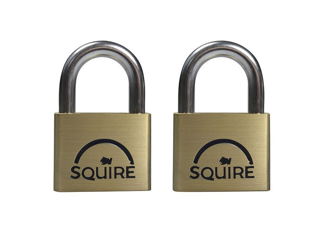 Squire LN4T Lion Brass Padlocks 5-Pin 40mm Twin Pack (2 x LN4KA) Squire - RockBottom Nothampton