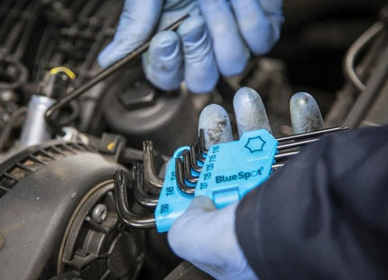 Bluespot Tools Long Arm TORX Key Set of 9 (TX10-TX50) BlueSpot Tools - RockBottom Northampton