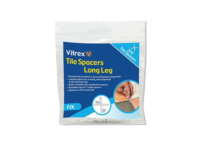 Vitrex Long Leg Spacer 5mm (Pack 250) Vitrex - RockBottom Northampton