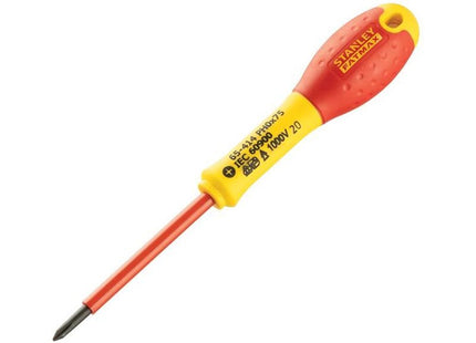 Stanley® Hand Tools FatMax® VDE Insulated Screwdriver Phillips Tip PH0 x 75mm STANLEY® Hand Tools - RockBottom Nothampton