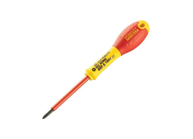 Stanley® Hand Tools FatMax® VDE Insulated Screwdriver Phillips Tip PH0 x 75mm STANLEY® Hand Tools - RockBottom Nothampton