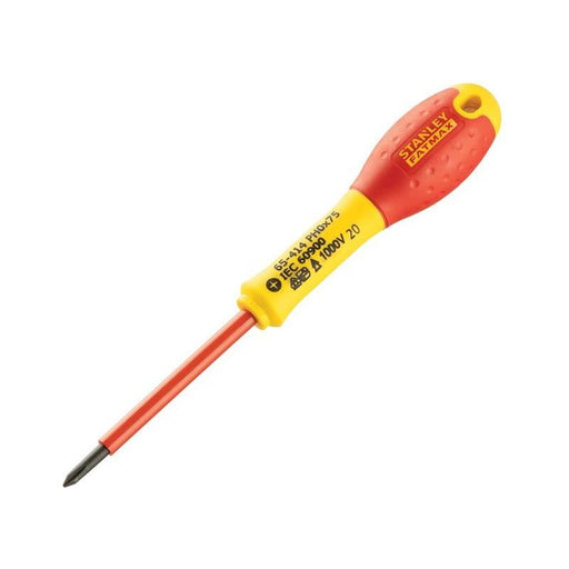 Stanley® Hand Tools FatMax® VDE Insulated Screwdriver Phillips Tip PH0 x 75mm STANLEY® Hand Tools - RockBottom Nothampton
