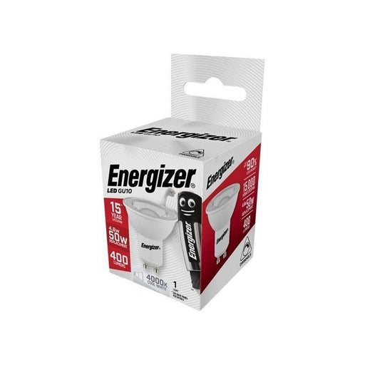Energizer® LED GU10 36° Dimmable Bulb, Cool White 375 lm 4.6W Energizer® - RockBottom Northamptin
