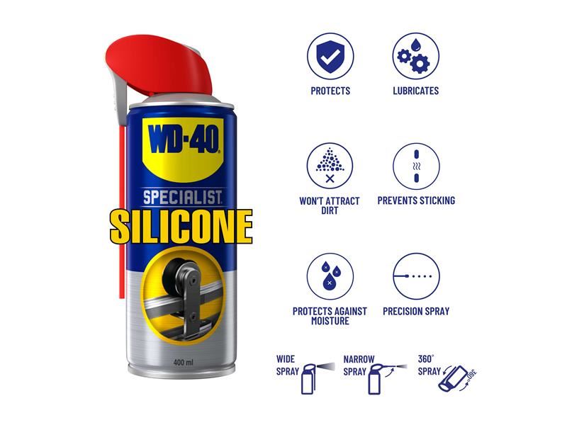 WD-40 Specialist Silicone Spray 400ml WD-40� - RockBottom Northampton