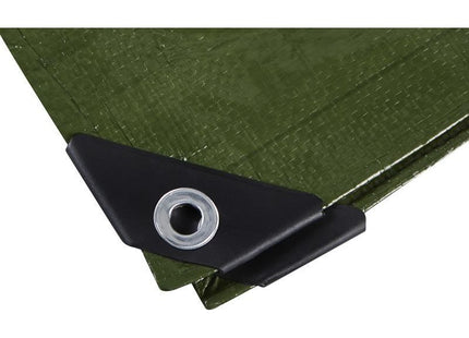 Bluespot Tools Green Tarpaulin 3.6 x 2.4m BlueSpot Tools - RockBottom Northampton