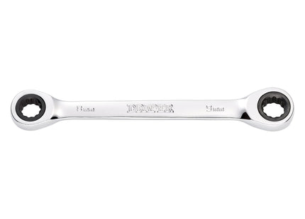 Draper Draper HI-TORQ Metric Double Ratchet Ring Spanner, 8 x 9mm Draper - Town Tools