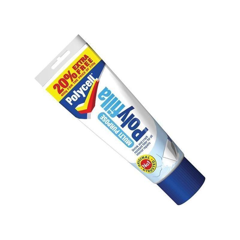 Polycell Multipurpose Polyfilla Ready Mixed 330g + 20% Free Polycell - RockBottom Nothampton