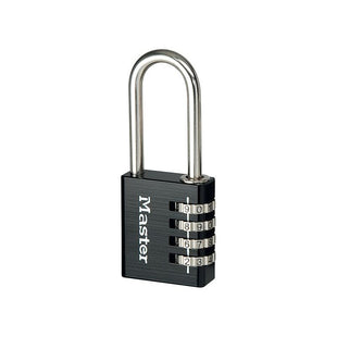 Master Lock Black Finish 40mm 4-Digit Combination Padlock - 51mm Shackle Master Lock - RockBottom Northampton