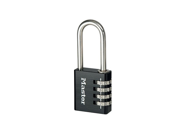 Master Lock Black Finish 40mm 4-Digit Combination Padlock - 51mm Shackle Master Lock - RockBottom Northampton
