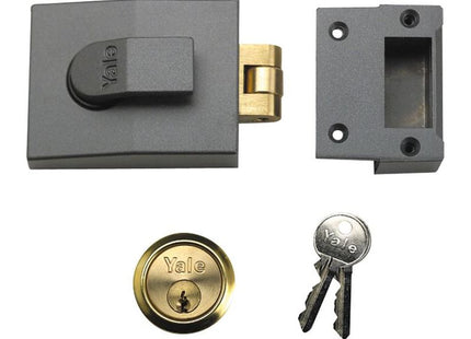 Yale Locks 81 Rollerbolt Nightlatch 60mm Backset DMG Finish Box Yale Locks - RockBottom Northampton