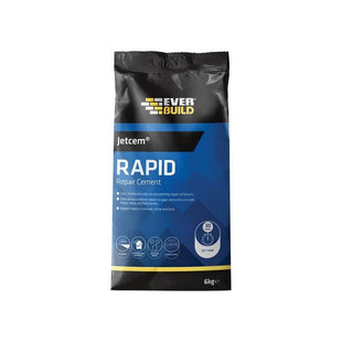 Everbuild Sika Jetcem Rapid Set Cement 12kg (2 x 6kg Pack) Everbuild Sika - RockBottom Northamptin