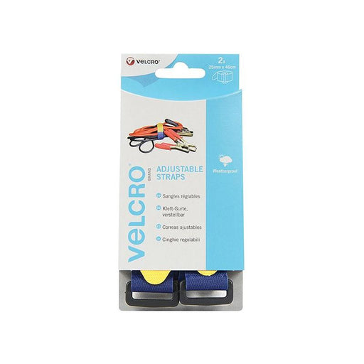 Velcro® Brand VELCRO® Brand Adjustable Straps (2) 25mm x 46cm Blue VELCRO® Brand - RockBottom Northampton