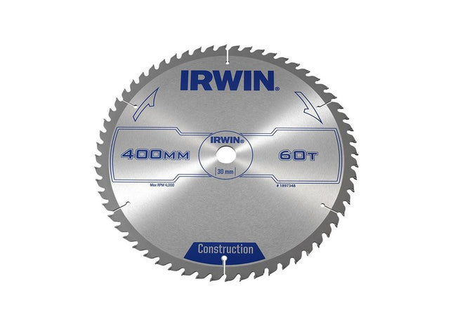 Irwin® General Purpose Table & Mitre Saw Blade 400 x 30mm x 60T ATB IRWIN® - RockBottom Northampton