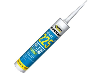 Everbuild Sika Everflex® 225 Industrial & Glazing Silicone White 295ml Everbuild Sika - RockBottom Northamptin