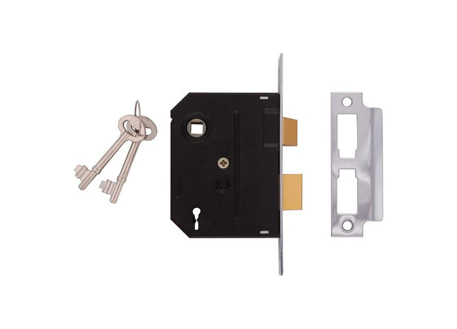 Union 2295 2 Lever Mortice Sashlock Chrome Finish 76mm 3in Visi UNION - RockBottom Northampton