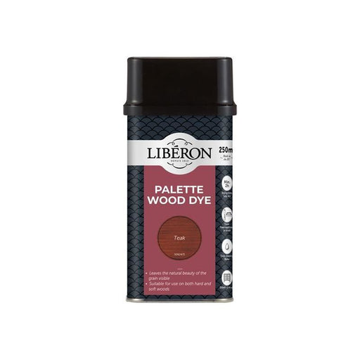 Liberon Palette Wood Dye Teak 250ml Liberon - RockBottom Northampton
