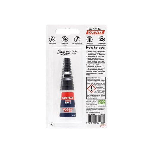Loctite Super Glue Precision Max Bottle 10g Loctite - RockBottom Northampton