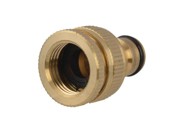Faithfull Brass Dual Tap Connector 12.5-19mm (1/2 - 3/4in) Faithfull - RockBottom Northampton