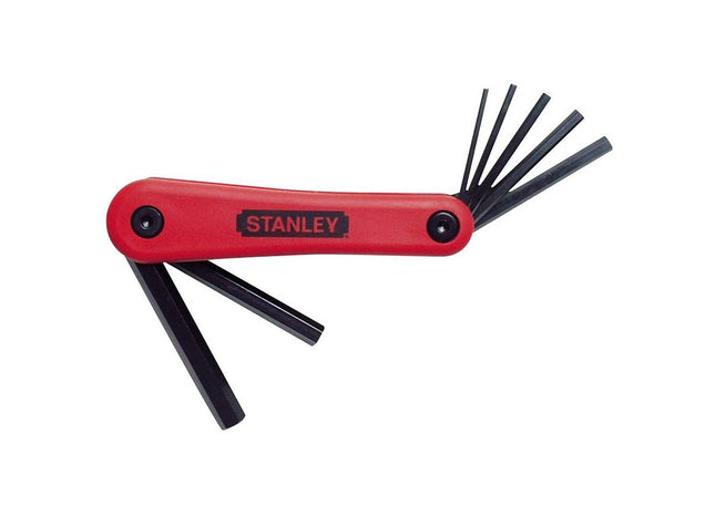 Stanley® Hand Tools Metric Folding Hexagon Key Set, 7 Piece STANLEY® Hand Tools - RockBottom Nothampton