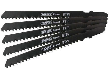 Draper DT111C Jigsaw Blade Set, 100mm (5 Piece) 81724 Draper - Town Tools 
