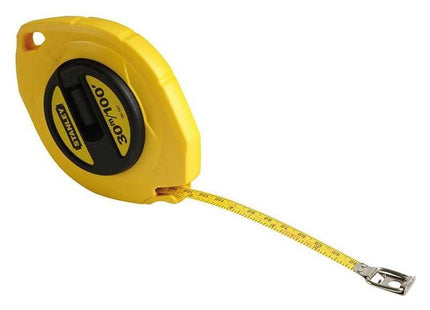 Stanley® Hand Tools Closed Case Steel Long Tape 30m/100ft (Width 10mm) STANLEY® Hand Tools - RockBottom Nothampton