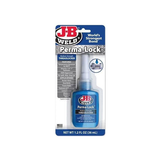 J-B Weld Perma-lock Blue Medium Strength Threadlocker 36ml J-B Weld - RockBottom Northampton