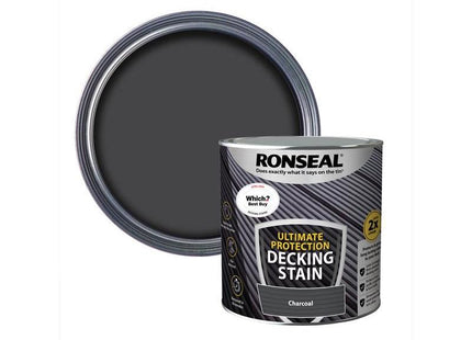 Ronseal Ultimate Protection Decking Stain Charcoal 2.5 litre Ronseal - RockBottom Nothampton
