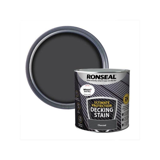 Ronseal Ultimate Protection Decking Stain Charcoal 2.5 litre Ronseal - RockBottom Nothampton