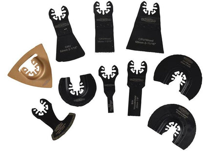 Faithfull Multi-Function Tool Mixed Blade Set 10 Piece Faithfull - RockBottom Northampton